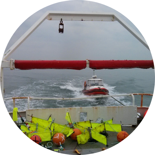 Dye Tracing and Drogue Tracking Surveys SOCOTEC UK boat