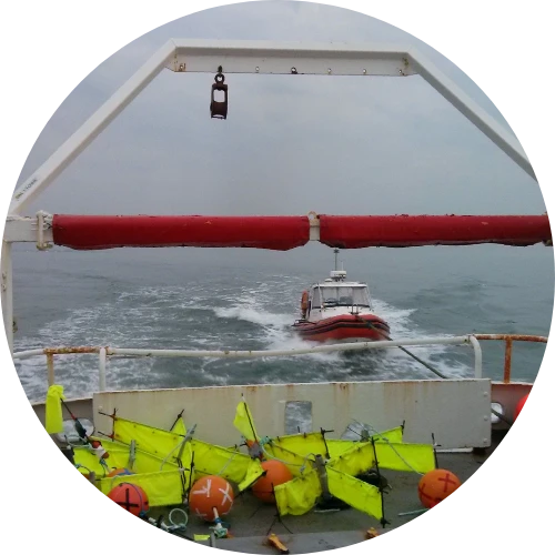 Dye Tracing and Drogue Tracking Surveys SOCOTEC UK boat